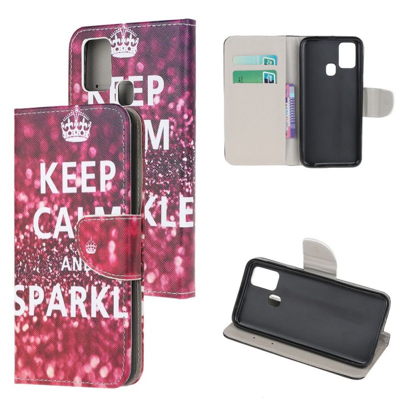 Housse Samsung Galaxy M21 Keep Calm And Sparkle