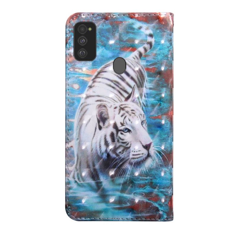 Housse Samsung Galaxy M21 Tigre Dans L'eau