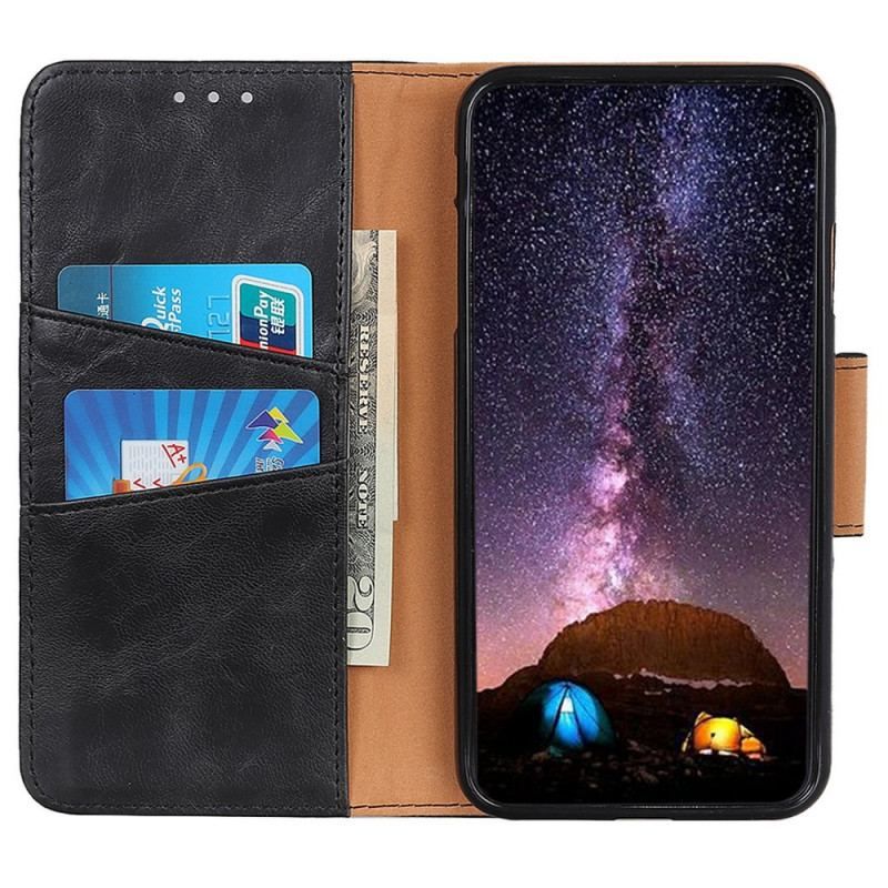 Housse Samsung Galaxy M23 5G Cuir Fendu Fermoir Réversible