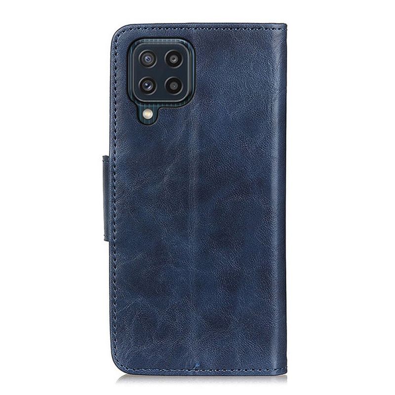 Housse Samsung Galaxy M32 Cuir Fendu Fermoir Réversible