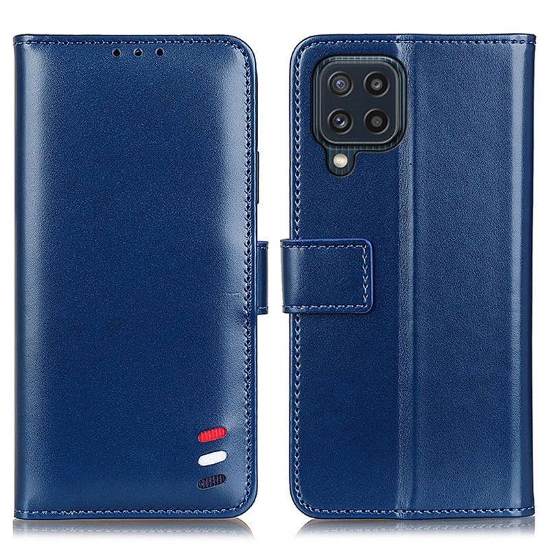 Housse Samsung Galaxy M32 Effet Cuir Tricolore