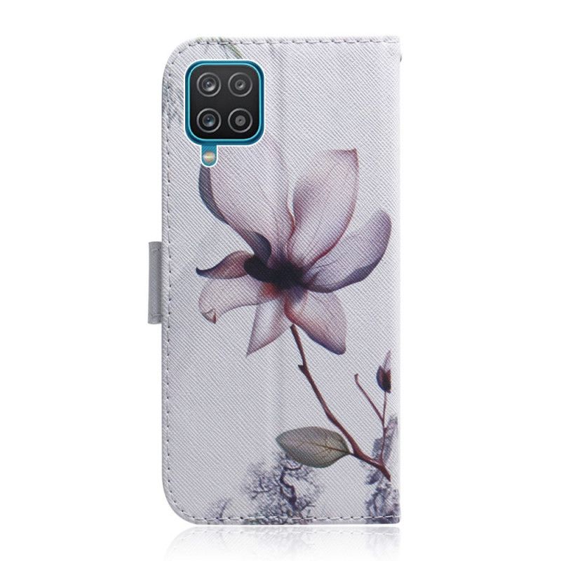 Housse Samsung Galaxy M32 Fleur Vieux Rose