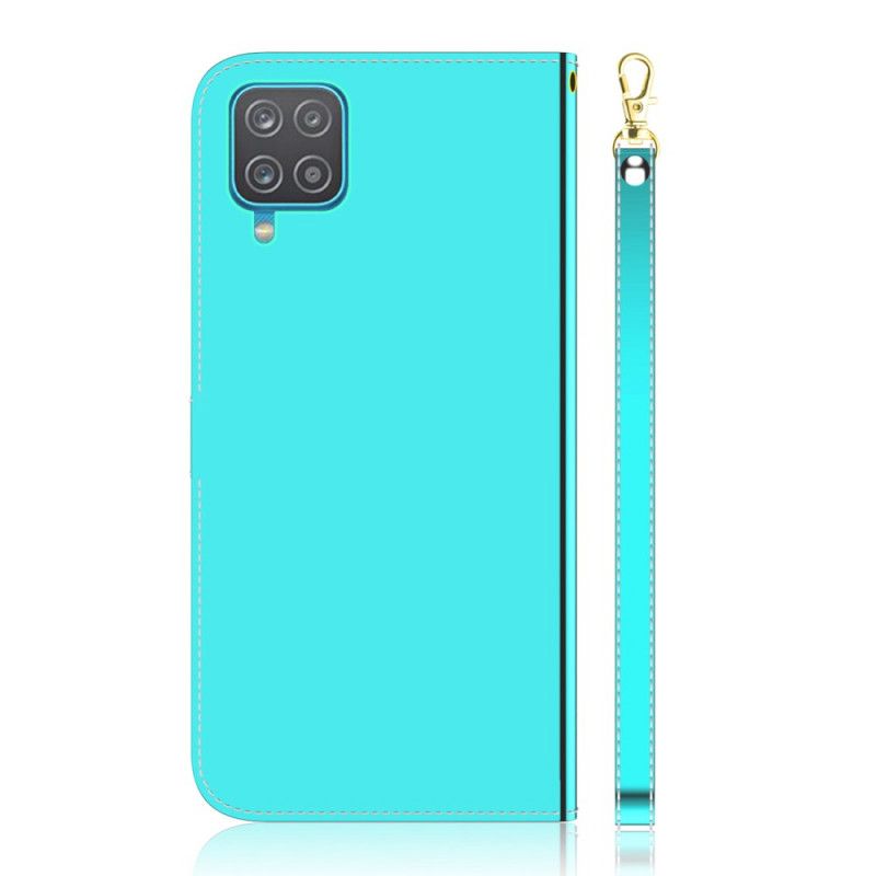 Housse Samsung Galaxy M32 Simili Cuir Couverture Miroir