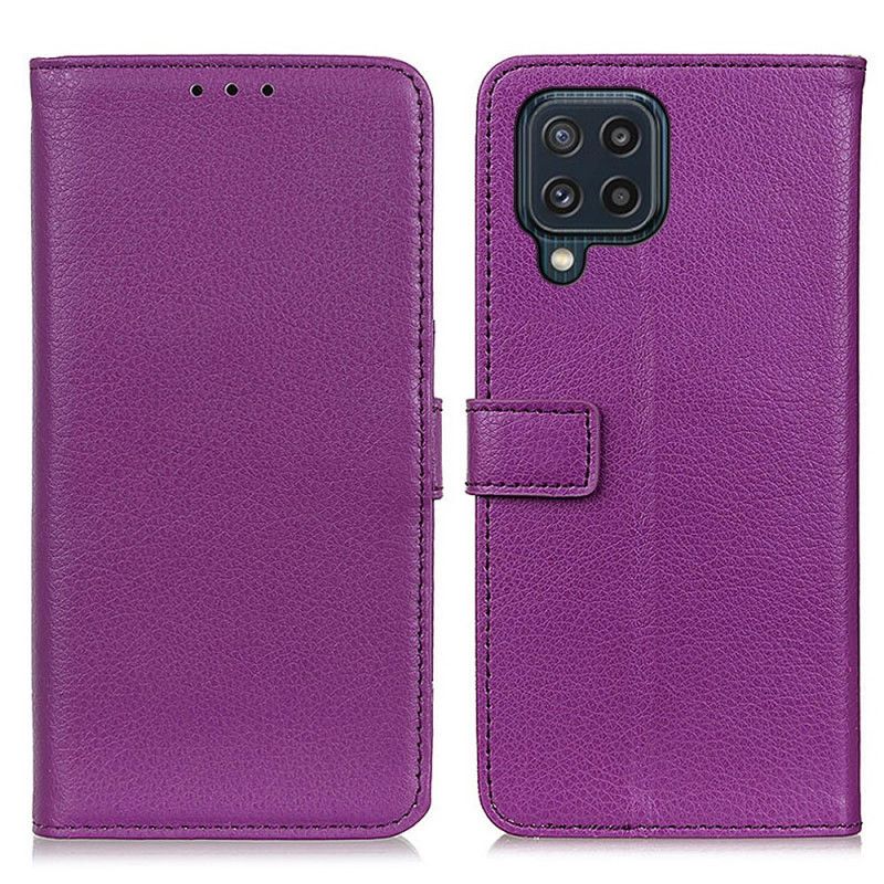 Housse Samsung Galaxy M32 Simili Cuir Litchi Premium