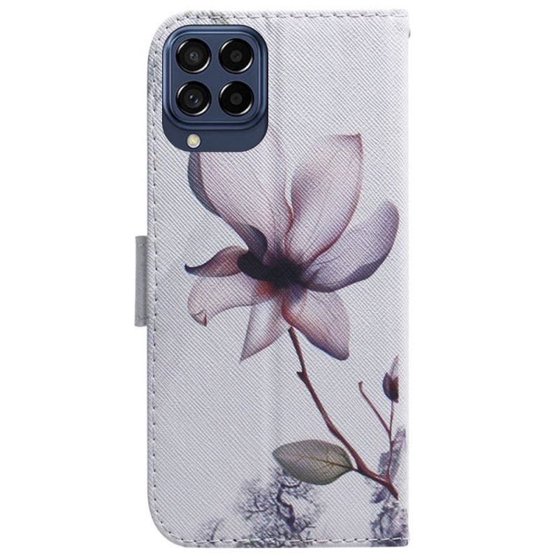 Housse Samsung Galaxy M33 5G Fleur Rose