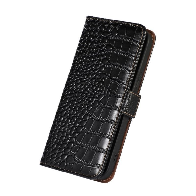 Housse Samsung Galaxy M33 5G Style Crocodile RFID