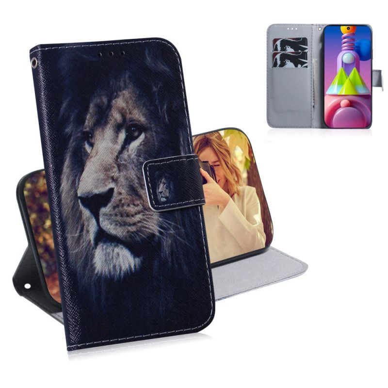 Housse Samsung Galaxy M51 Dreaming Lion