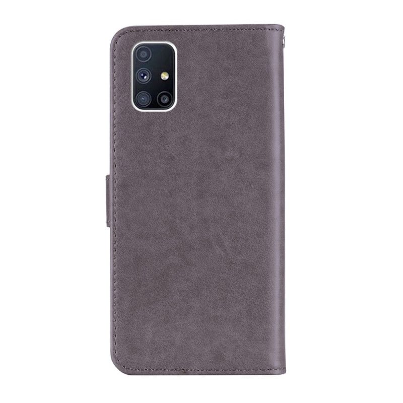 Étui Housse Samsung Galaxy M51 Hibou Mandala Et Breloque