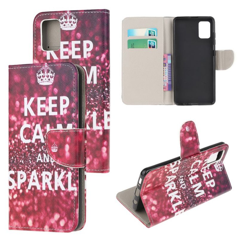 Housse Samsung Galaxy M51 Keep Calm And Sparkle