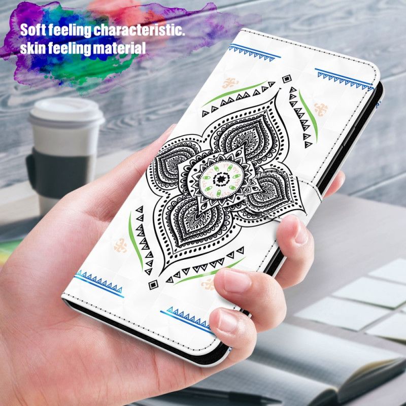 Housse Samsung Galaxy M51 Light Spots Mandala Avec Lanière