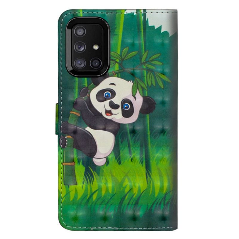 Étui Housse Samsung Galaxy M51 Panda Et Bambou