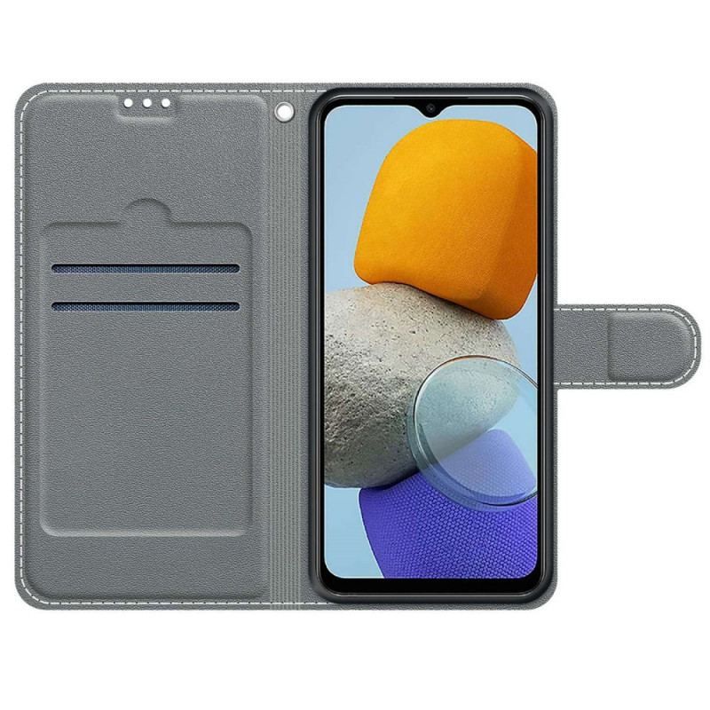 Housse Samsung Galaxy M53 5G Marbre à Lanière