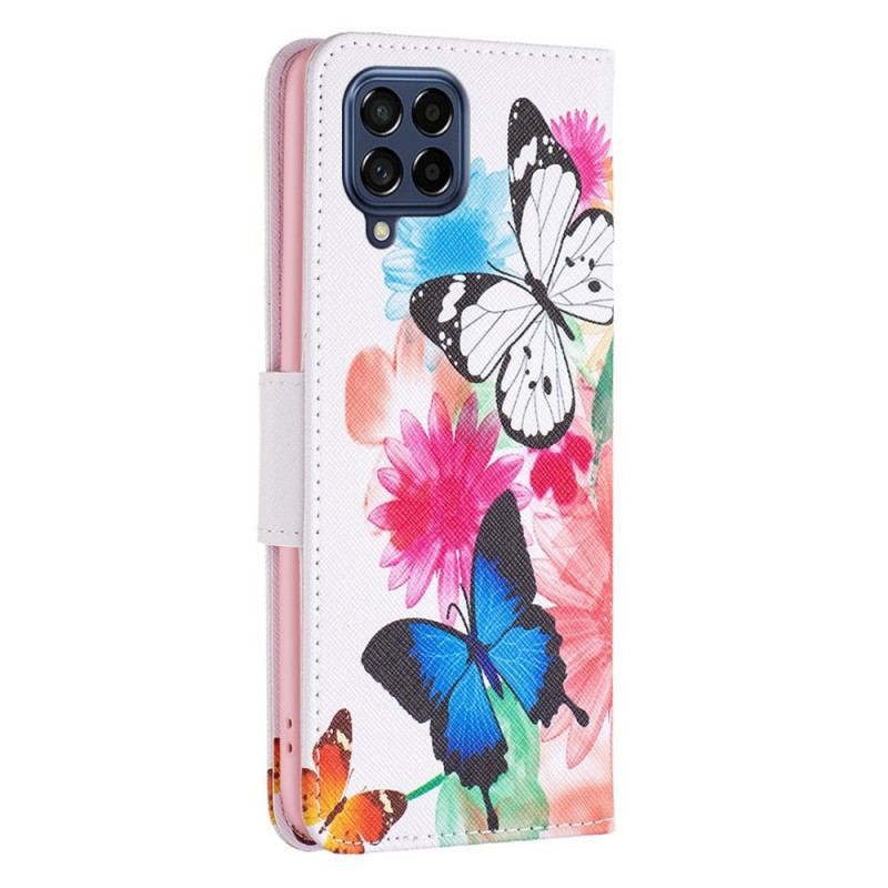 Housse Samsung Galaxy M53 5G Papillons Papillons