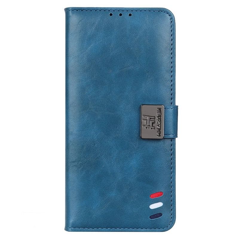 Housse Samsung Galaxy M53 5G Tricolore Fermoir Argenté