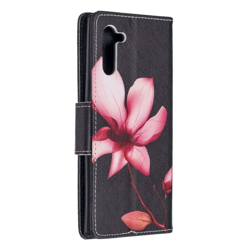 Housse Samsung Galaxy Note 10 Fleur Rose