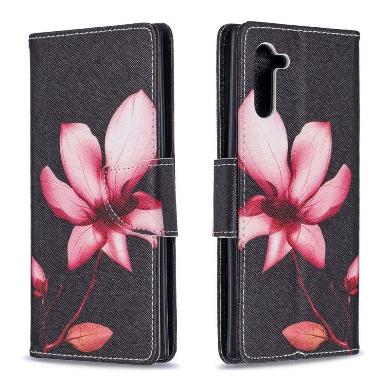 Housse Samsung Galaxy Note 10 Fleur Rose