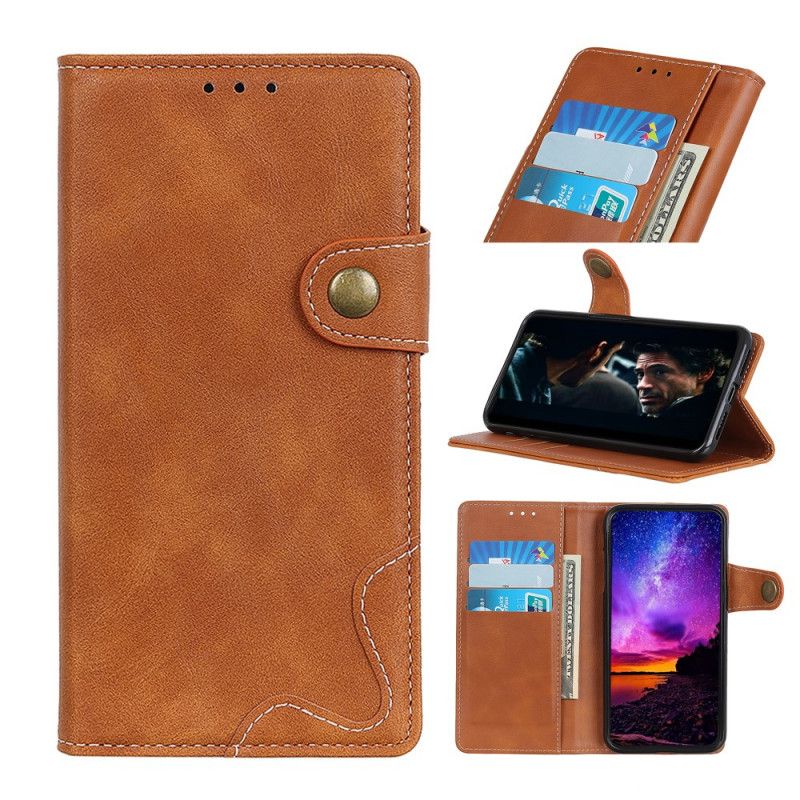 Housse Samsung Galaxy Note 10 Lite Artistique Bouton Et Coutures