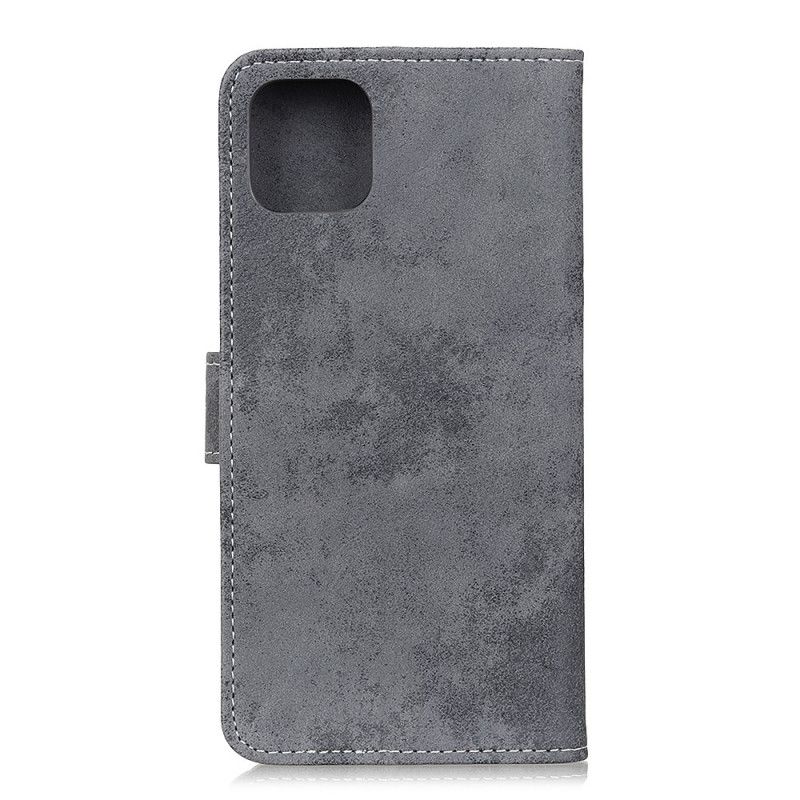 Housse Samsung Galaxy Note 10 Lite Effet Cuir Vintage