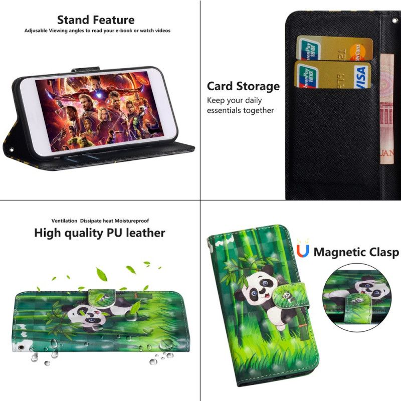 Housse Samsung Galaxy Note 10 Plus Panda Et Bambou