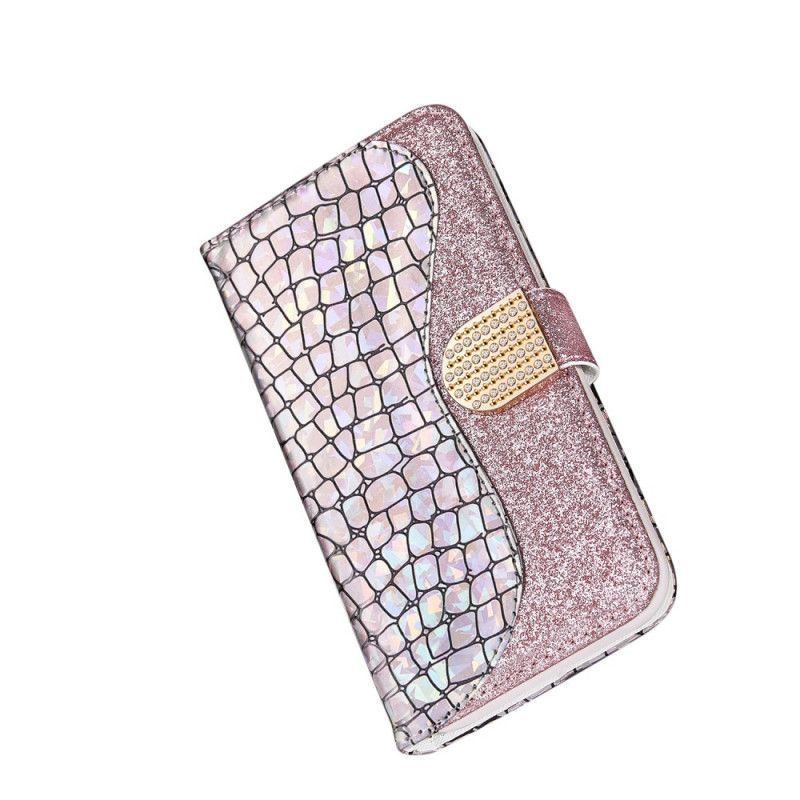 Housse Samsung Galaxy Note 20 Croco Diamants