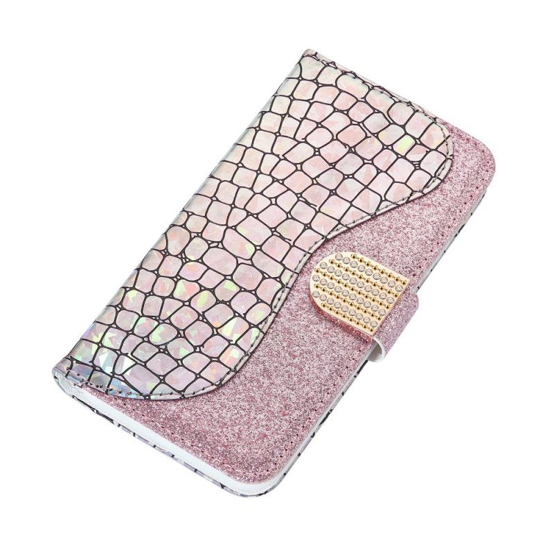 Housse Samsung Galaxy Note 20 Croco Diamants