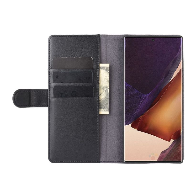 Housse Samsung Galaxy Note 20 Cuir Fendu