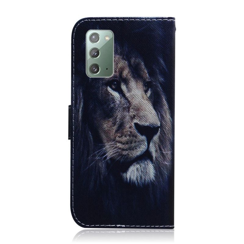 Étui Housse Samsung Galaxy Note 20 Dreaming Lion