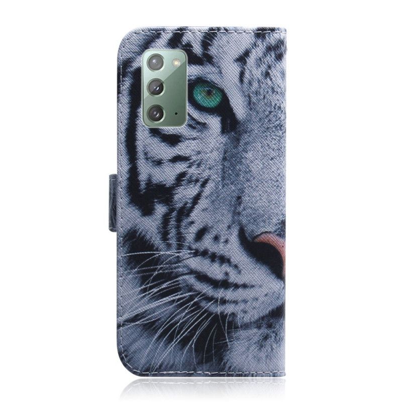 Housse Samsung Galaxy Note 20 Face De Tigre