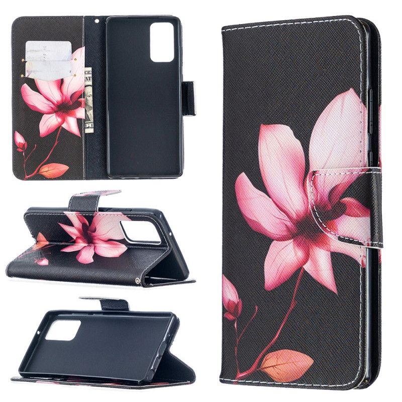 Housse Samsung Galaxy Note 20 Fleur Rose