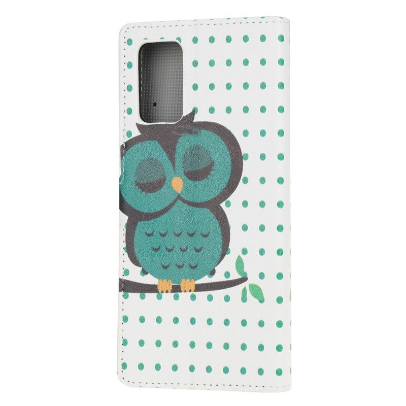 Housse Samsung Galaxy Note 20 Hibou Endormi