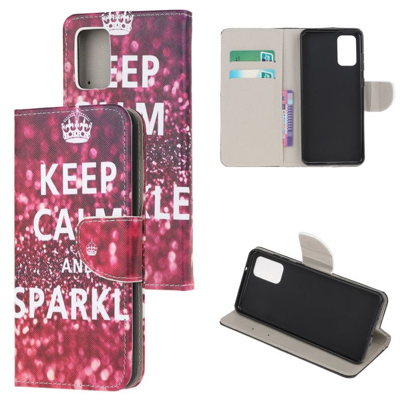 Housse Samsung Galaxy Note 20 Keep Calm And Sparkle