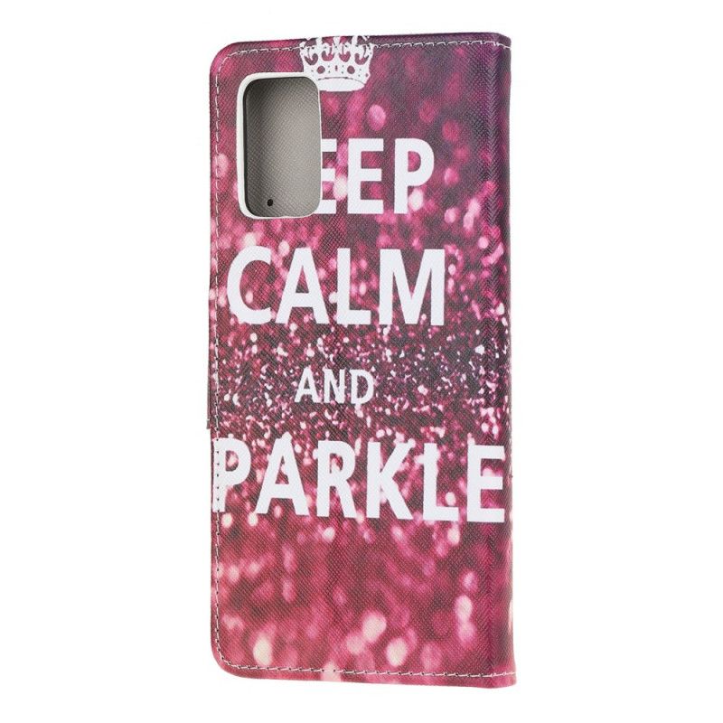 Housse Samsung Galaxy Note 20 Keep Calm And Sparkle