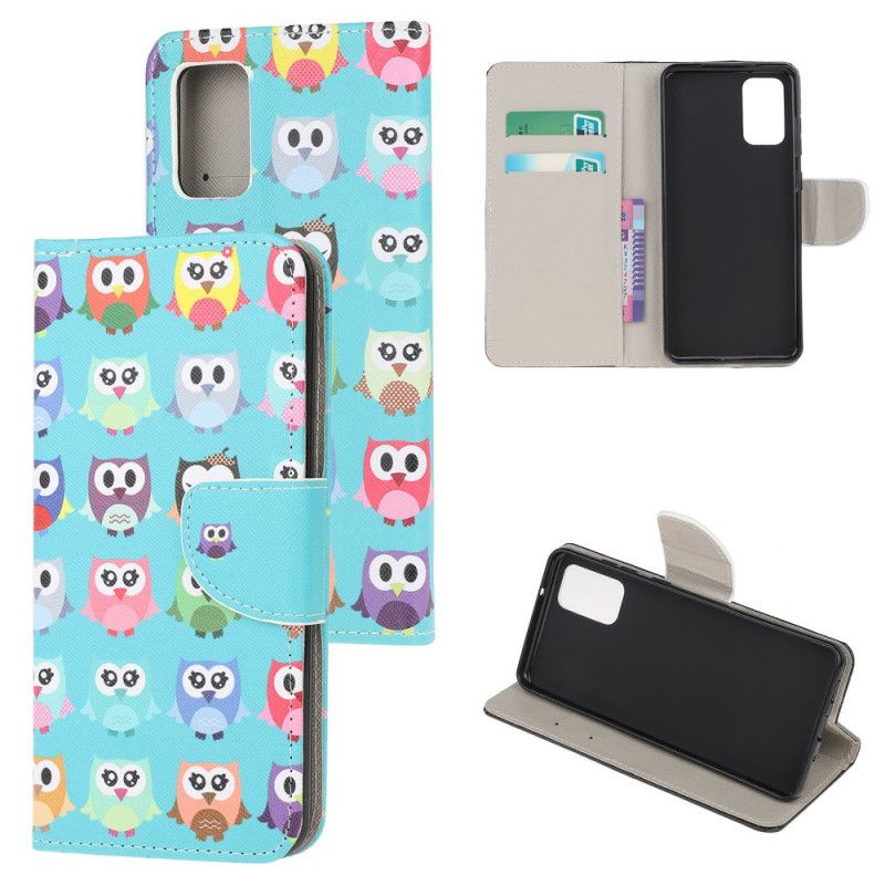 Housse Samsung Galaxy Note 20 Multiples Hiboux