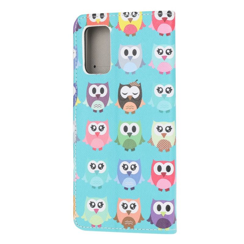 Housse Samsung Galaxy Note 20 Multiples Hiboux