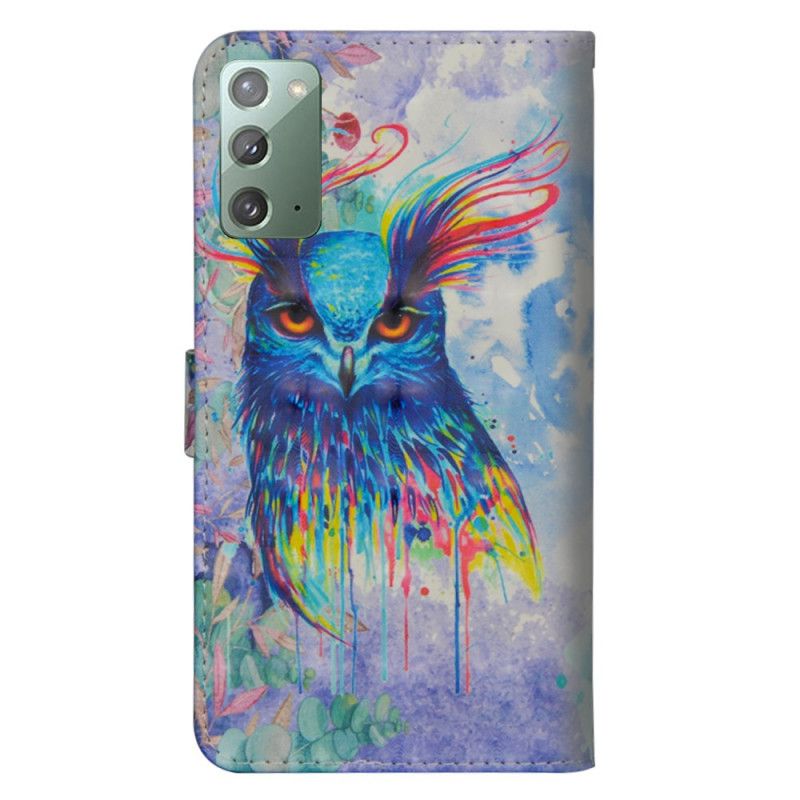 Housse Samsung Galaxy Note 20 Oiseau Aquarelle