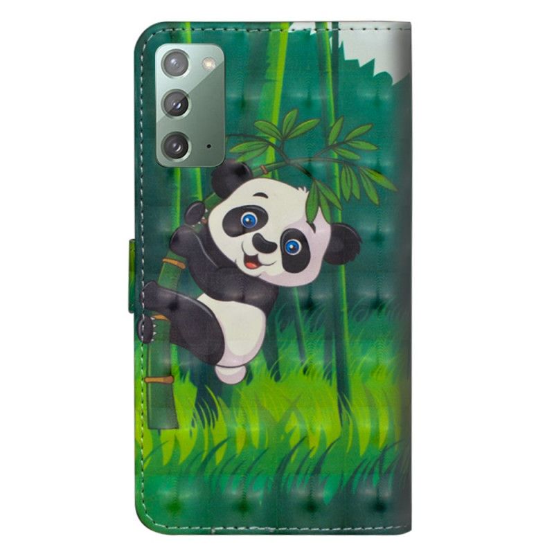 Housse Samsung Galaxy Note 20 Panda Et Bambou