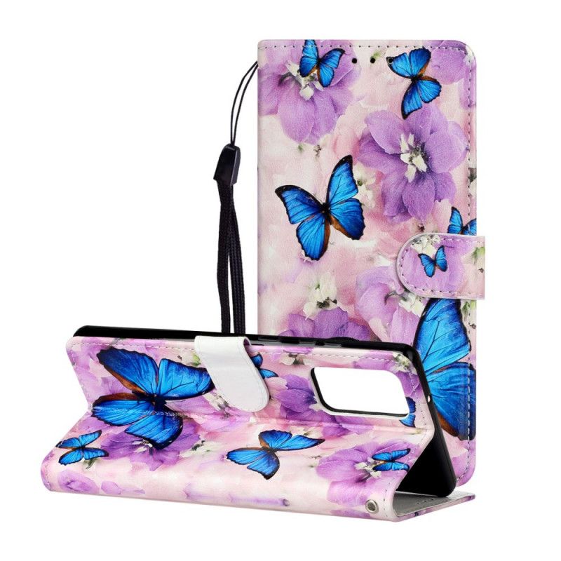 Housse Samsung Galaxy Note 20 Papillons Floraux