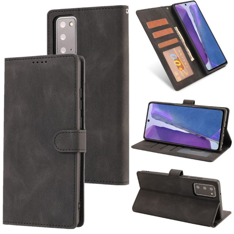 Housse Samsung Galaxy Note 20 Style Cuir Rétro Classique