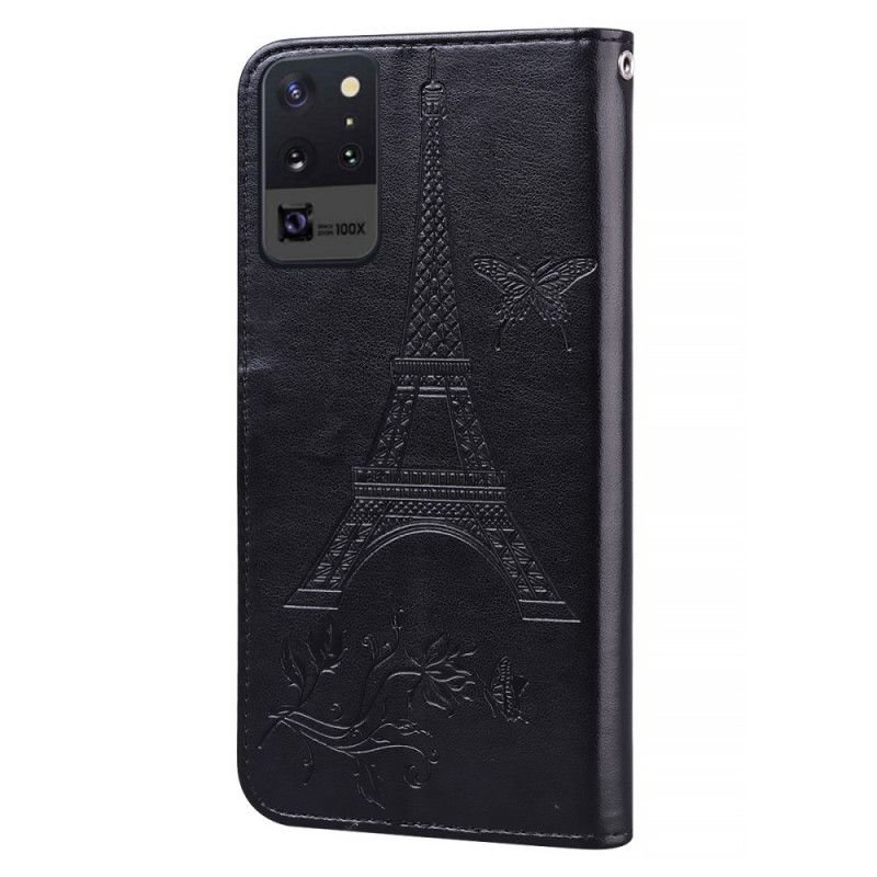 Housse Samsung Galaxy Note 20 Style Cuir Tour Eiffel