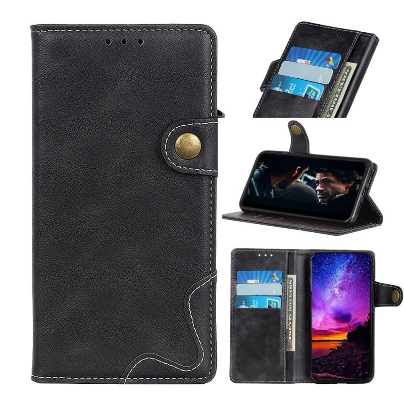 Housse Samsung Galaxy Note 20 Ultra Artistique Bouton Et Coutures