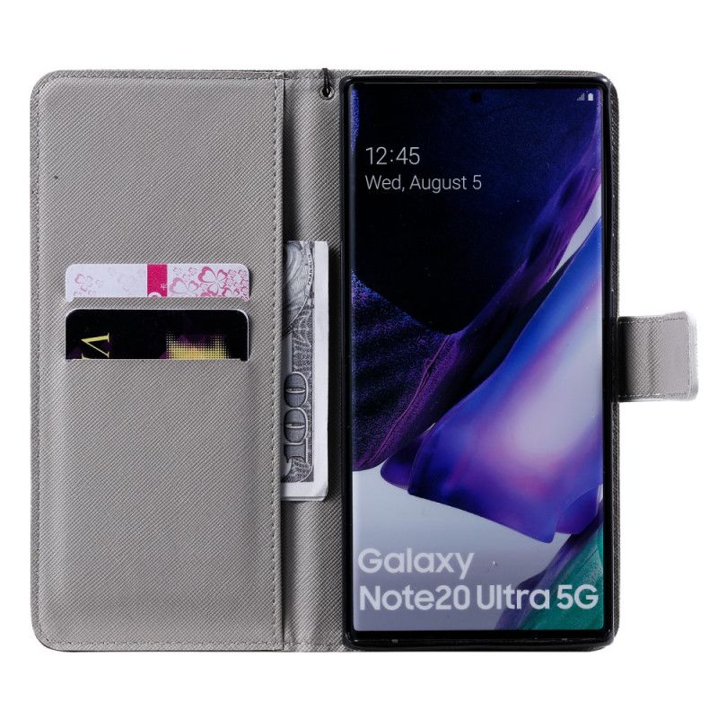 Housse Samsung Galaxy Note 20 Ultra Banderole Têtes De Mort