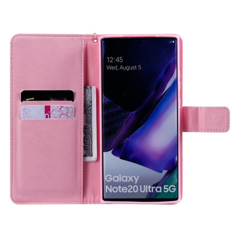 Housse Samsung Galaxy Note 20 Ultra Bébé Éléphant Rose