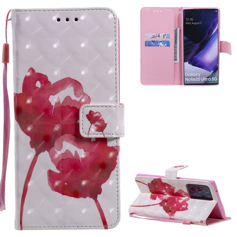 Housse Samsung Galaxy Note 20 Ultra Coquelicots