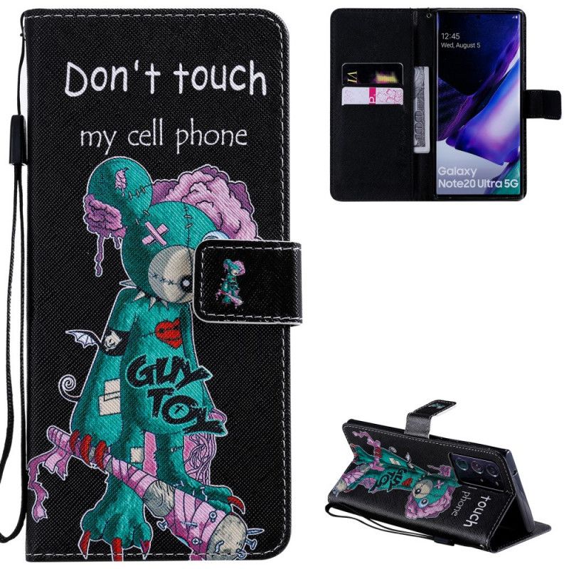 Housse Samsung Galaxy Note 20 Ultra Don't Touch My Cell Phone Guy Toy