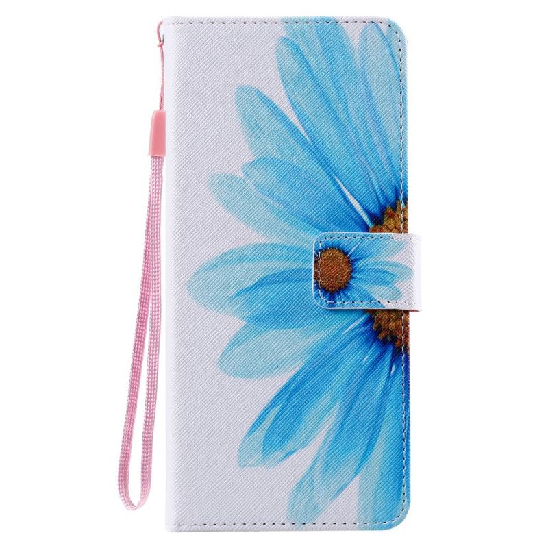 Étui Housse Samsung Galaxy Note 20 Ultra Fleur Aquarelle Bleue