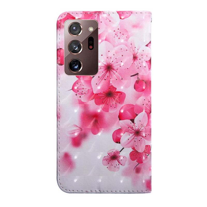 Housse Samsung Galaxy Note 20 Ultra Fleurs Roses