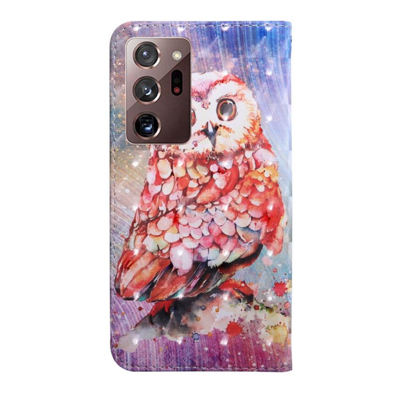 Housse Samsung Galaxy Note 20 Ultra Hibou Le Peintre