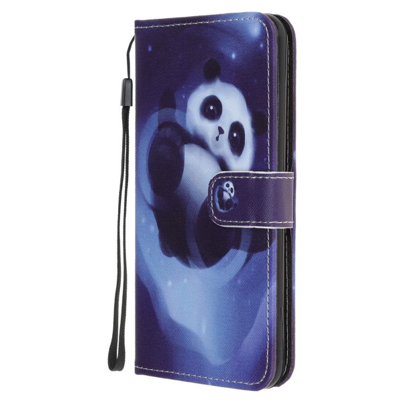 Housse Samsung Galaxy Note 20 Ultra Panda Space À Lanière