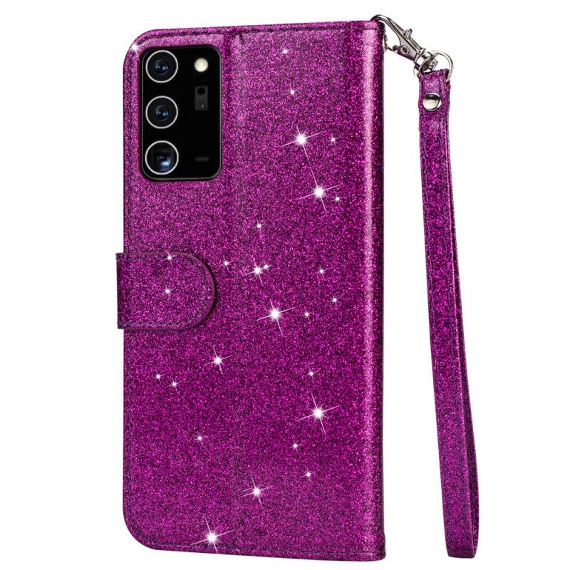 Housse Samsung Galaxy Note 20 Ultra Porte-monnaie Paillettes