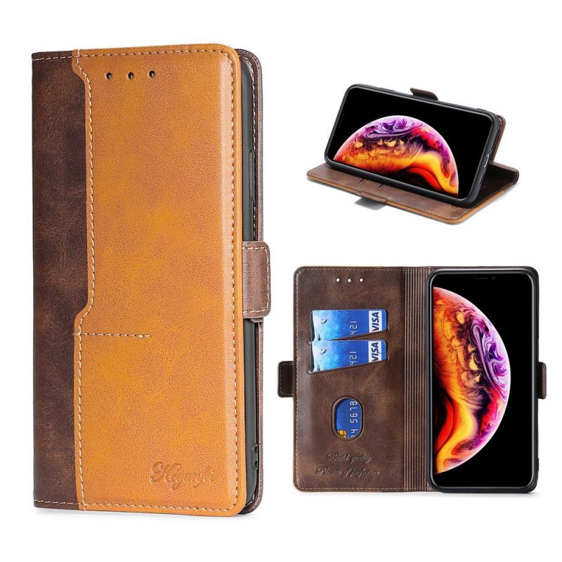 Housse Samsung Galaxy Note 20 Ultra Style Cuir Bicolore